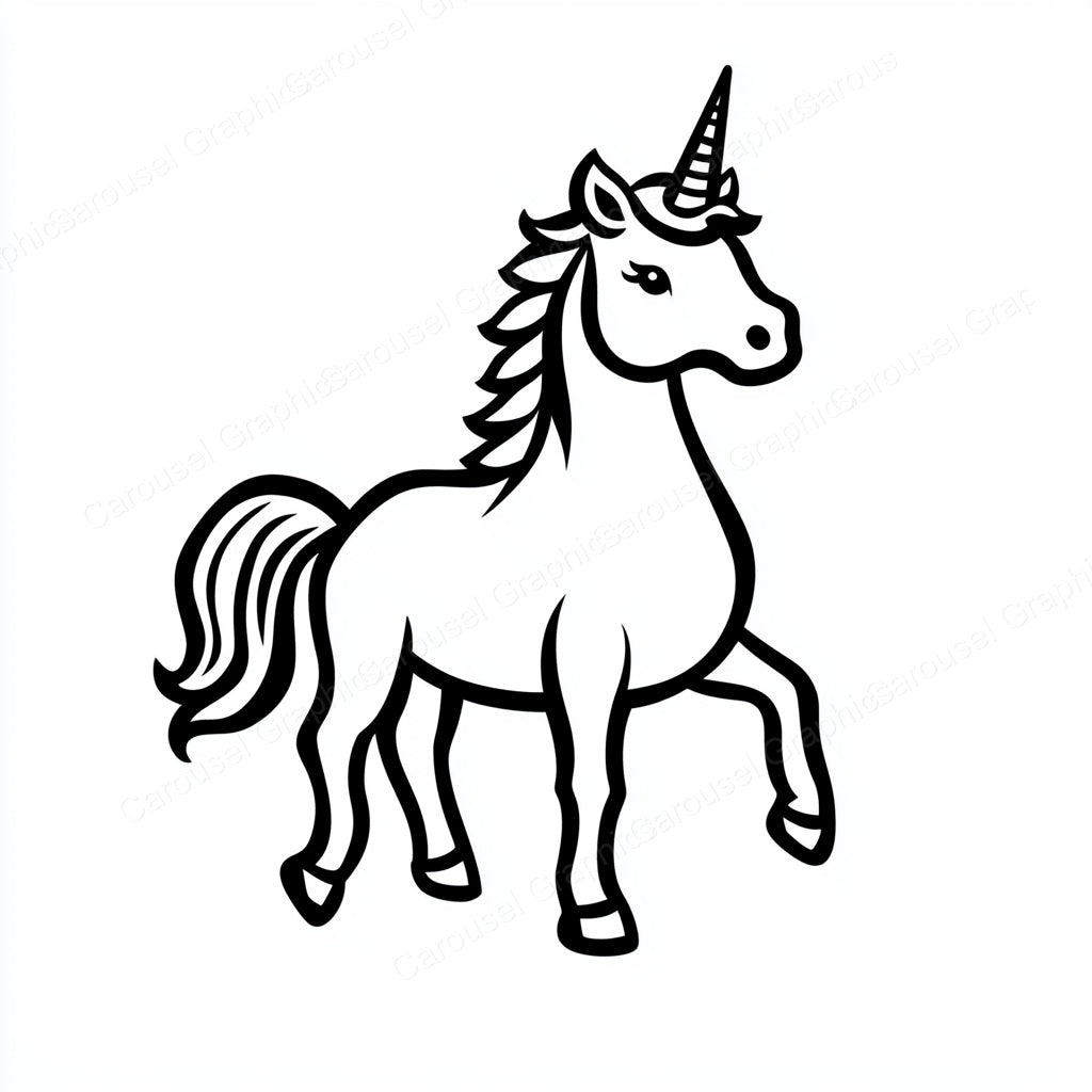 Unicorn Vector Graphic preview