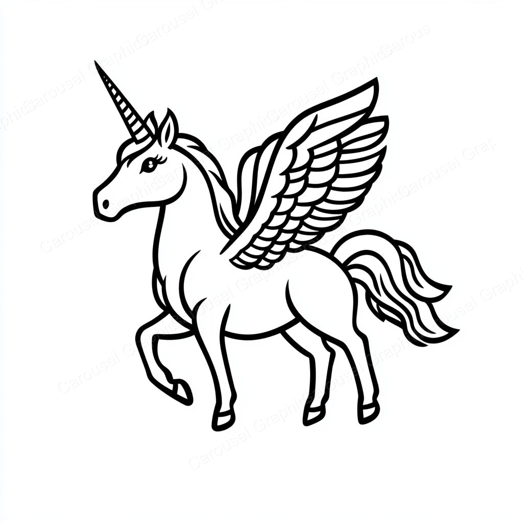 Unicorn Vector Graphic preview
