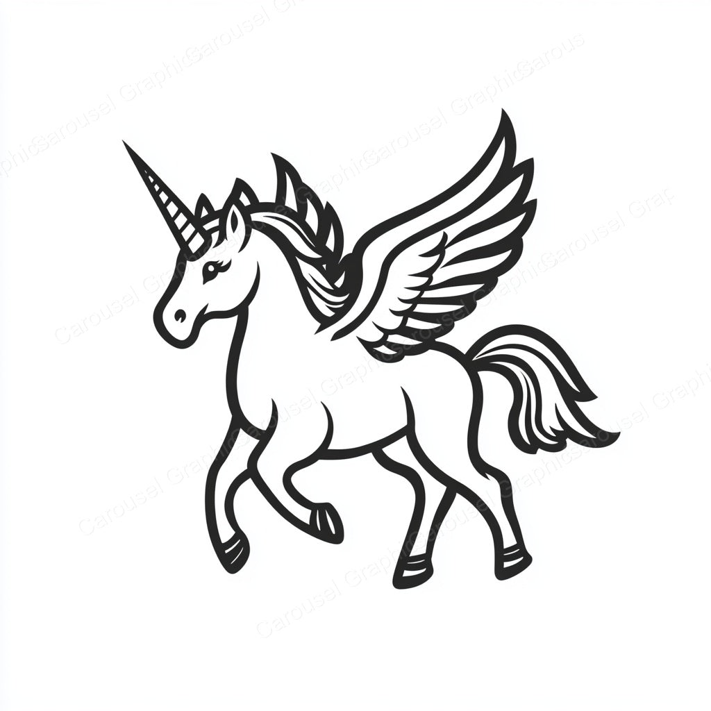 Unicorn Vector Graphic preview