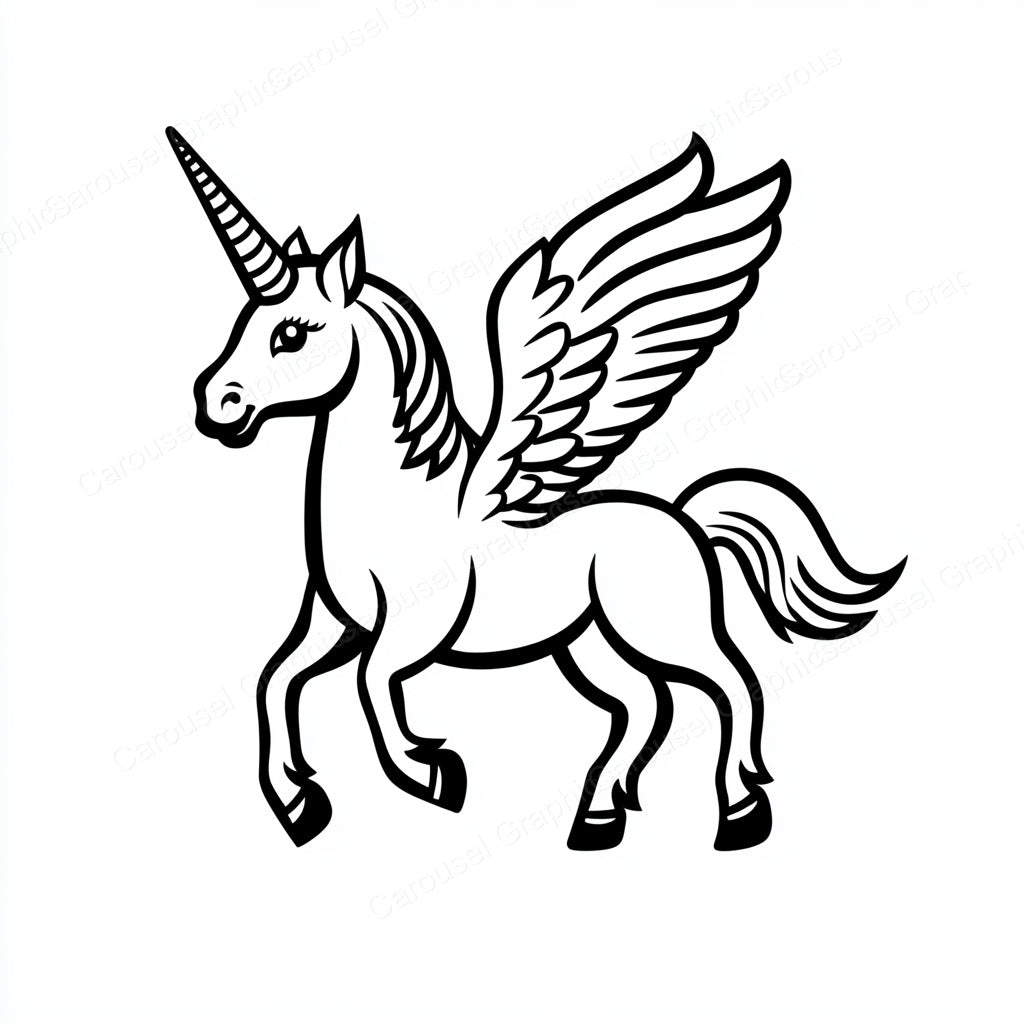 Unicorn Vector Graphic preview