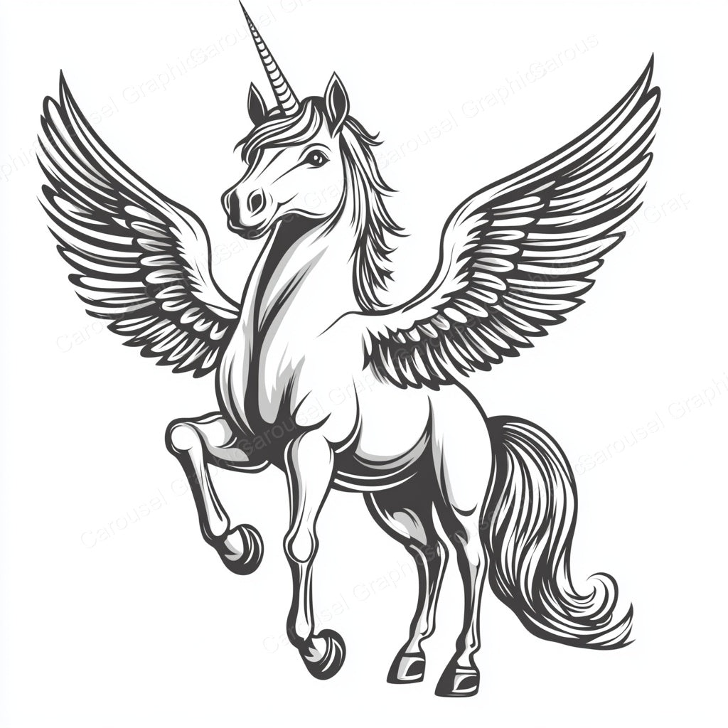 Unicorn Vector Graphic preview