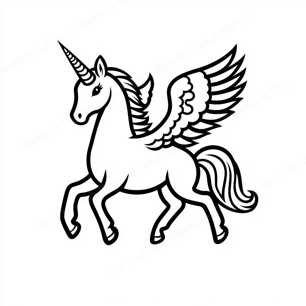 Unicorn Vector Graphic preview