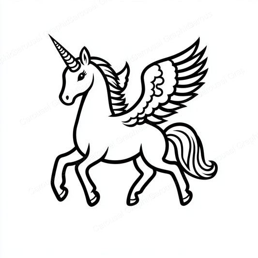 Unicorn Vector Graphic preview