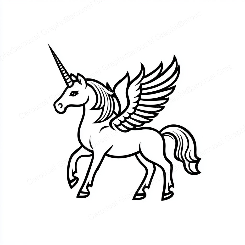 Unicorn Vector Graphic preview