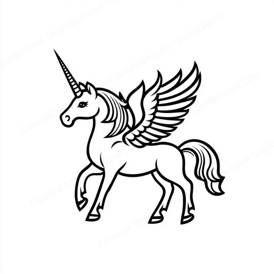 Unicorn Vector Graphic preview