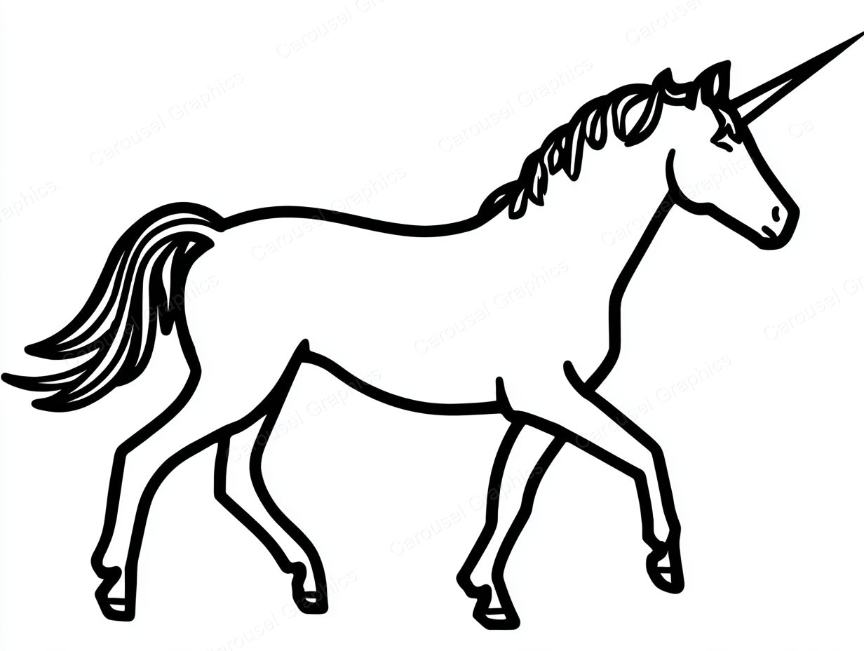 Unicorn Vector Graphic preview