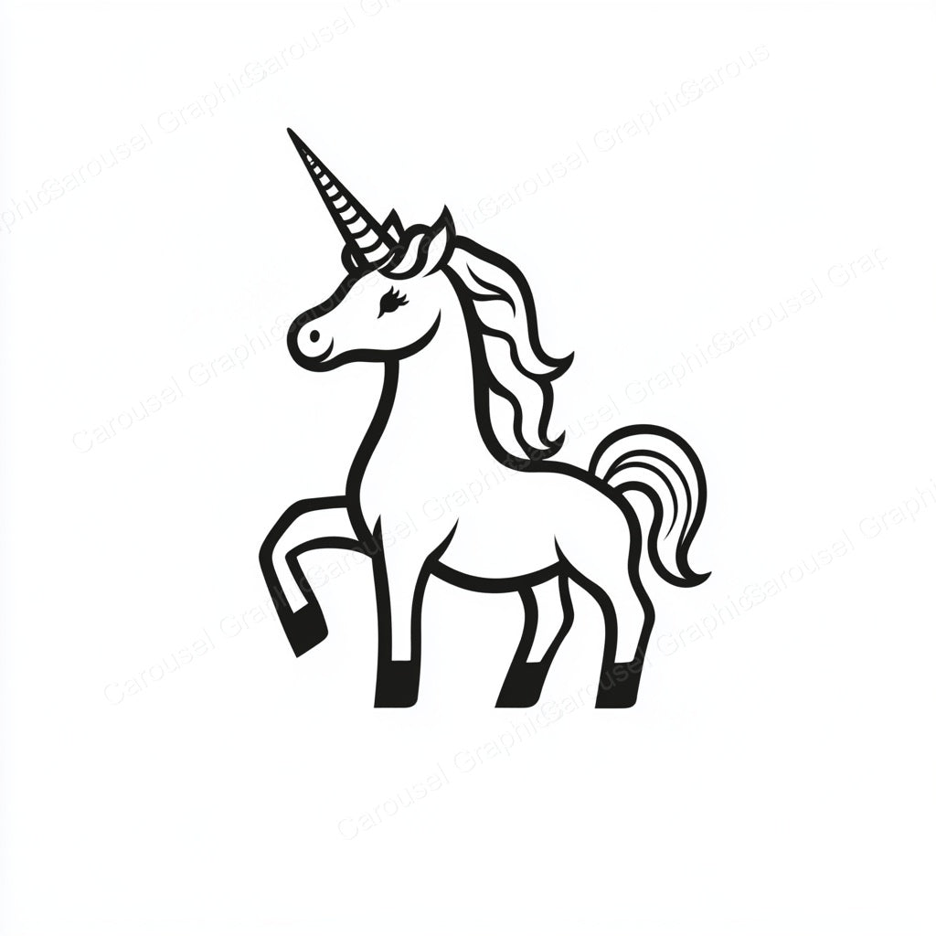 Unicorn Vector Graphic preview