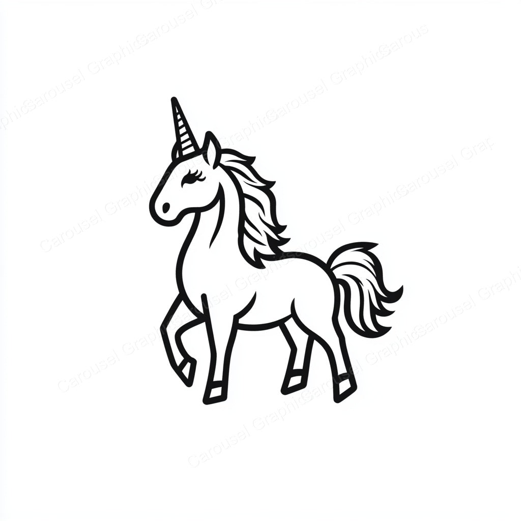 Unicorn Vector Graphic preview