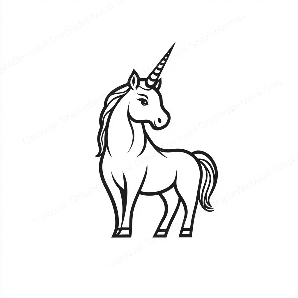 Unicorn Vector Graphic preview