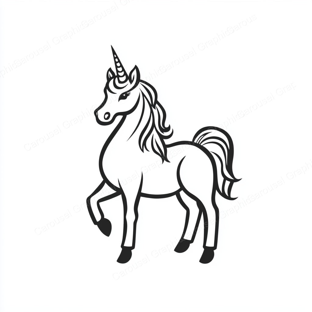 Unicorn Vector Graphic preview
