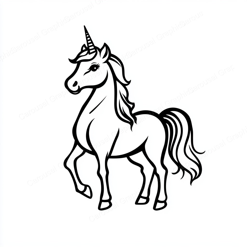 Unicorn Vector Graphic preview