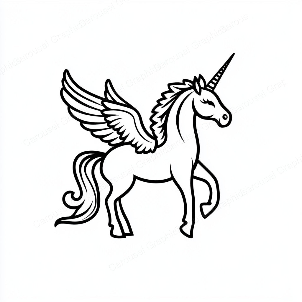Unicorn Vector Graphic preview