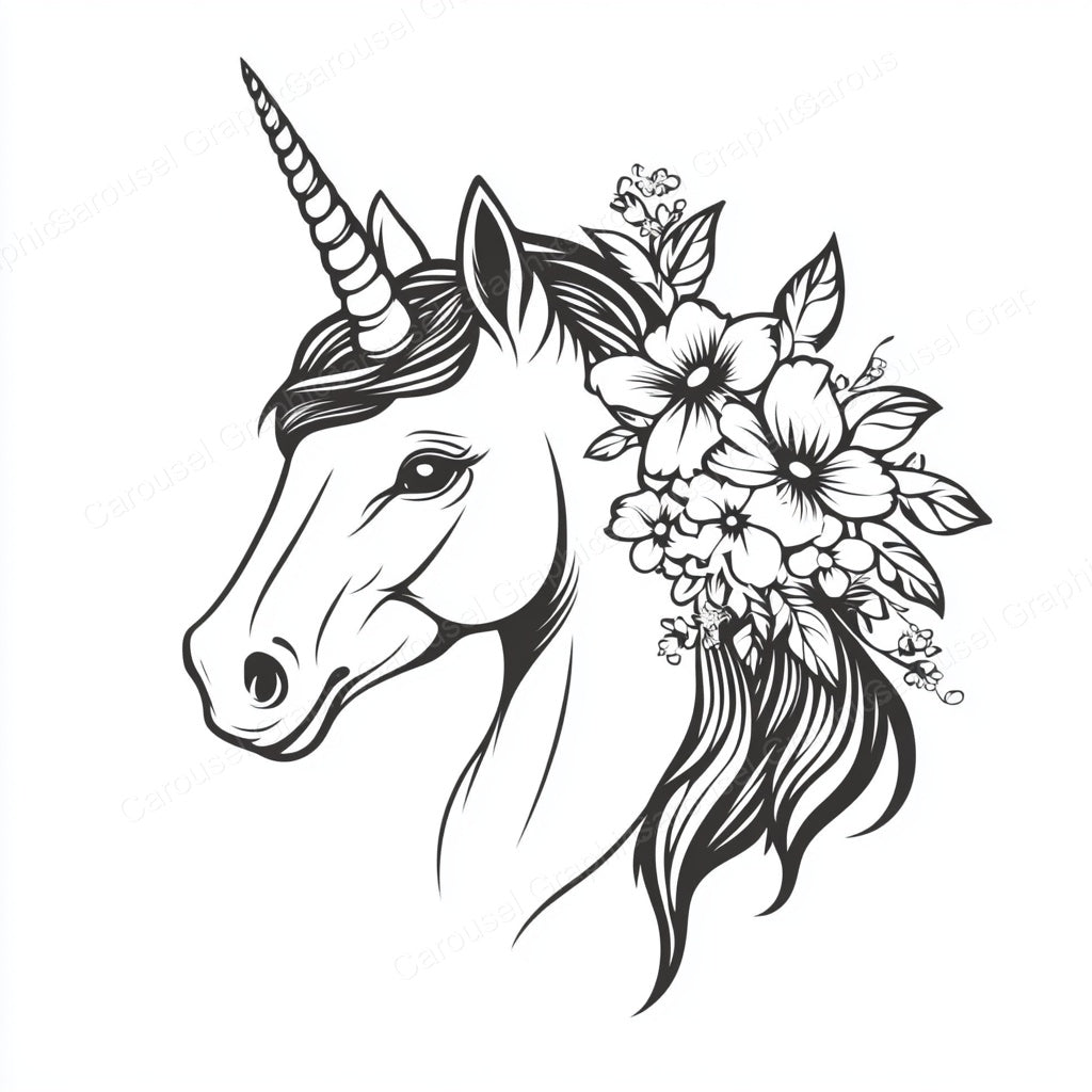 Unicorn Vector Graphic preview