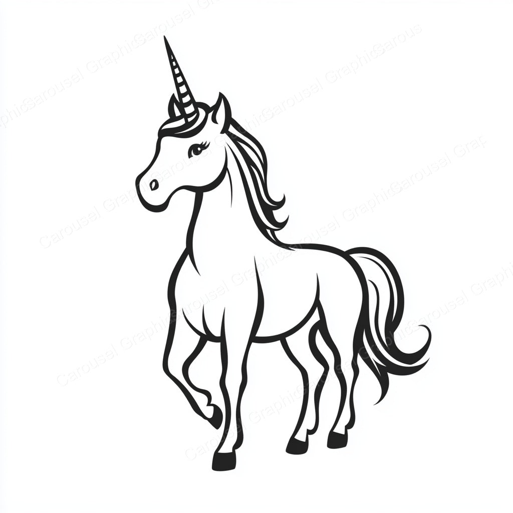 Unicorn Vector Graphic preview