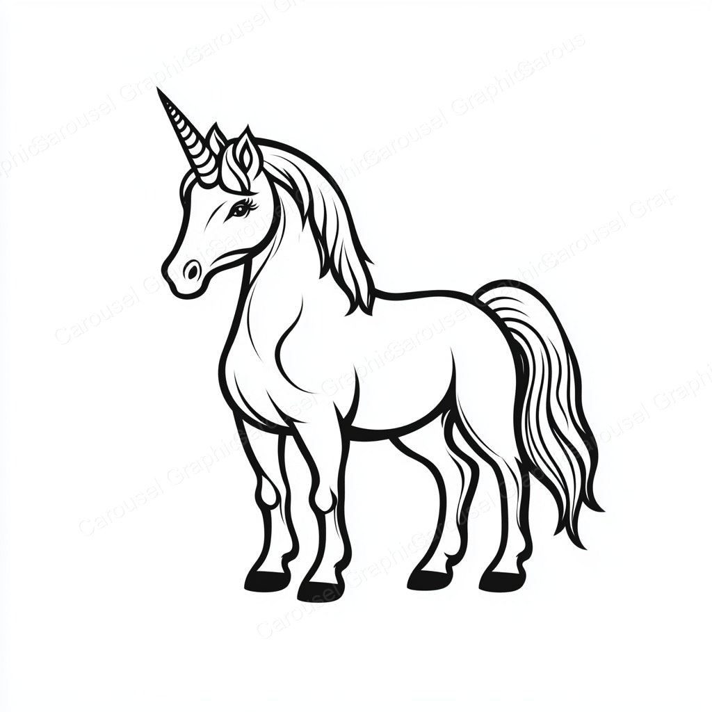Unicorn Vector Graphic preview