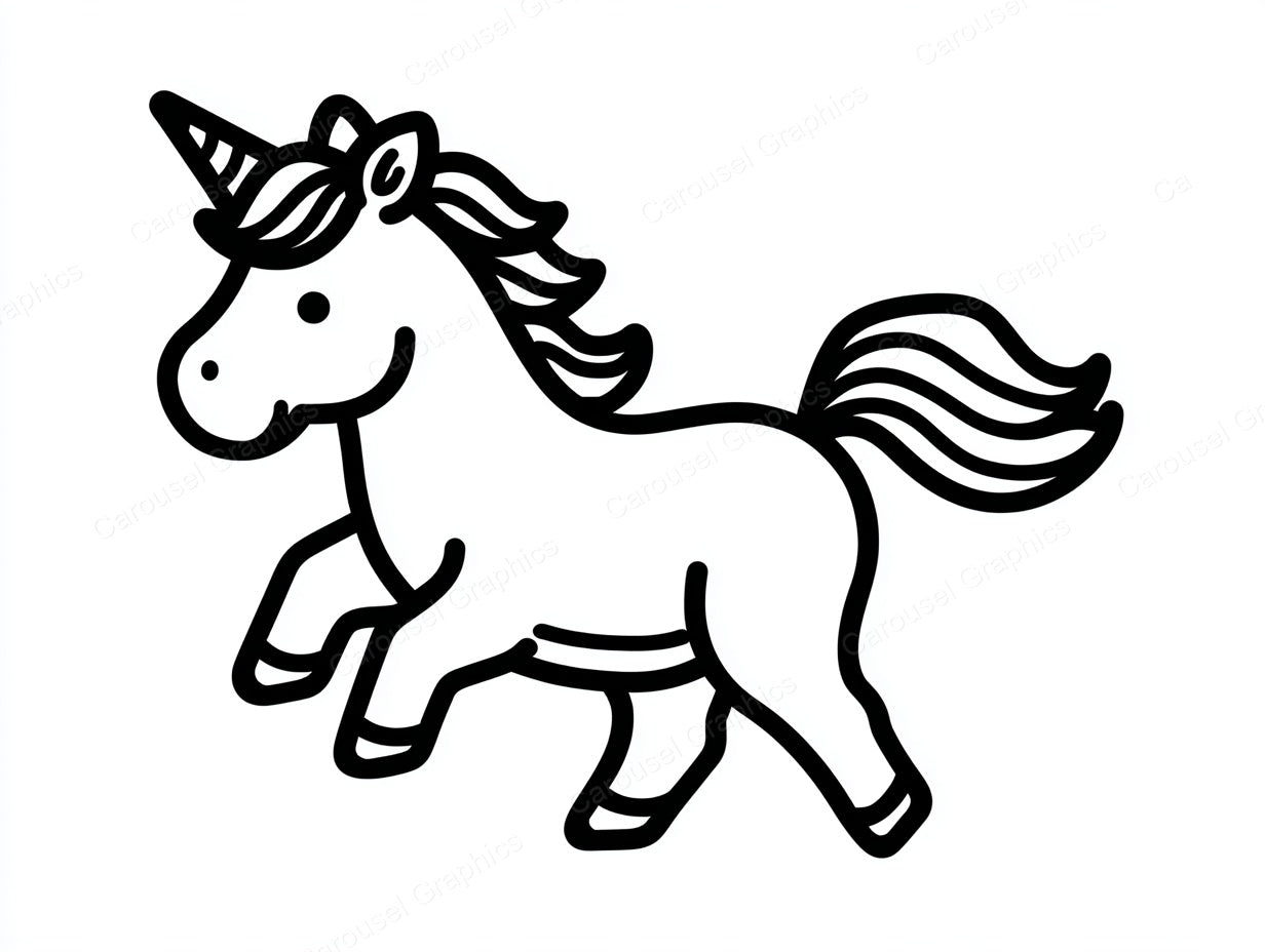 Unicorn Vector Graphic preview