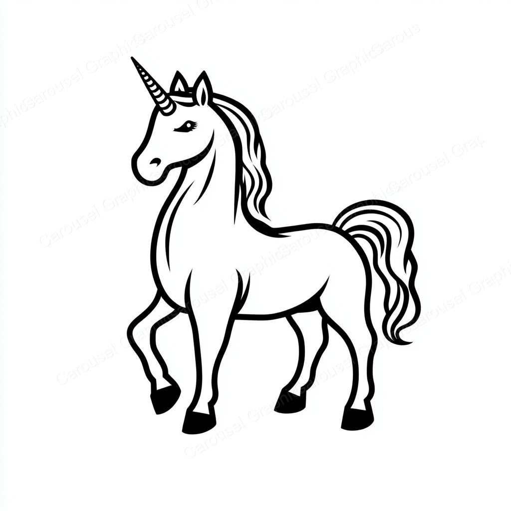 Unicorn Vector Graphic preview