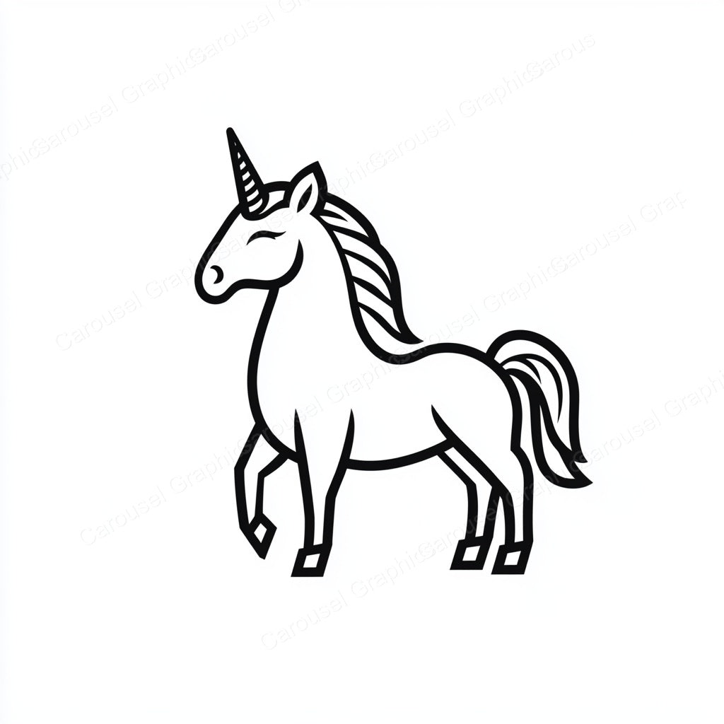 Unicorn Vector Graphic preview