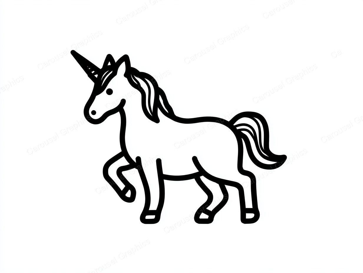 Unicorn Vector Graphic preview