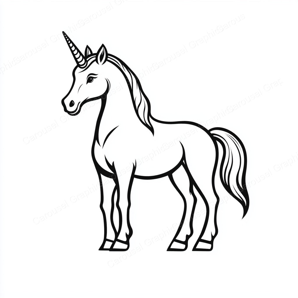 Unicorn Vector Graphic preview