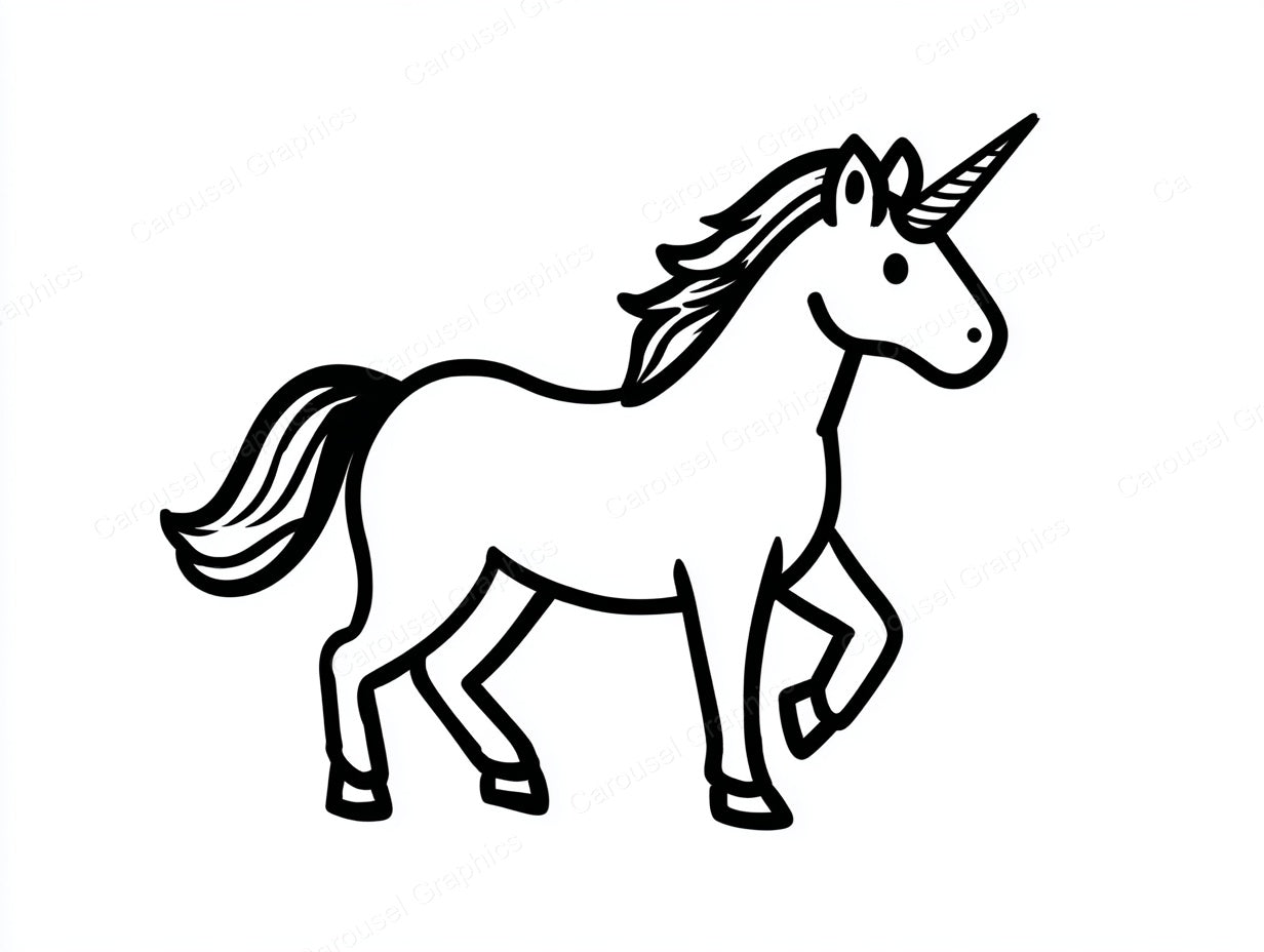 Unicorn Vector Graphic preview