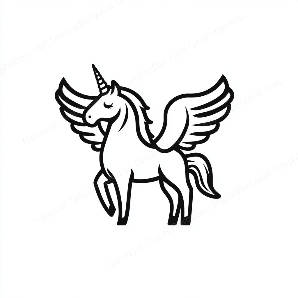 Unicorn Vector Graphic preview