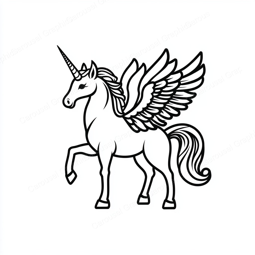Unicorn Vector Graphic preview