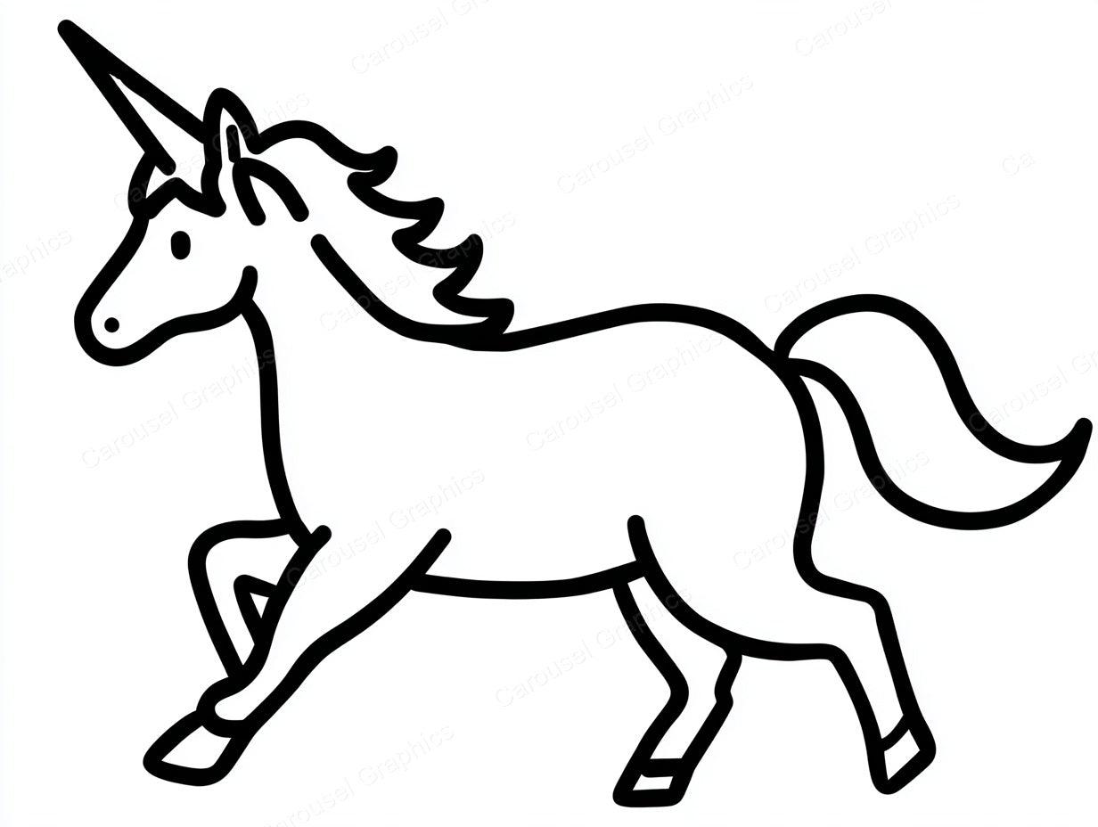 Unicorn Vector Graphic preview