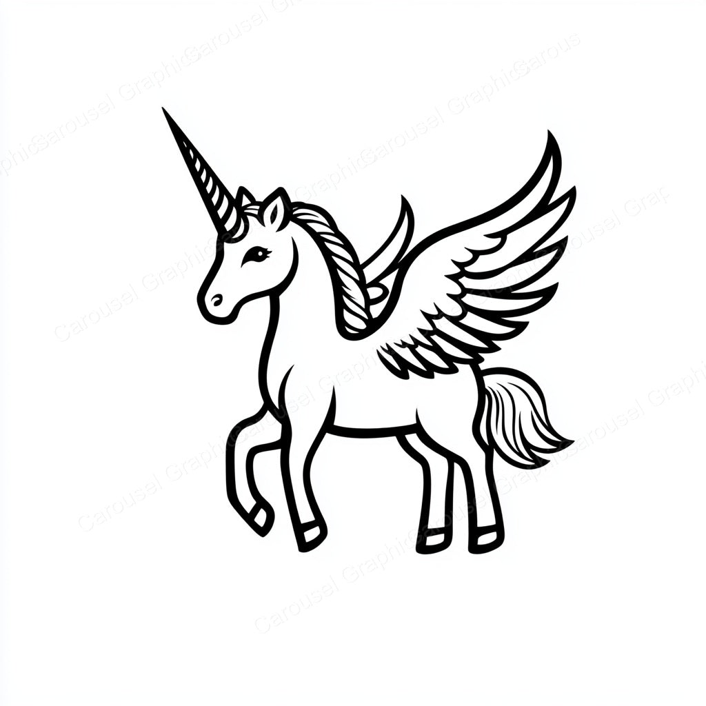Unicorn Vector Graphic preview