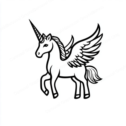 Unicorn Vector Graphic preview