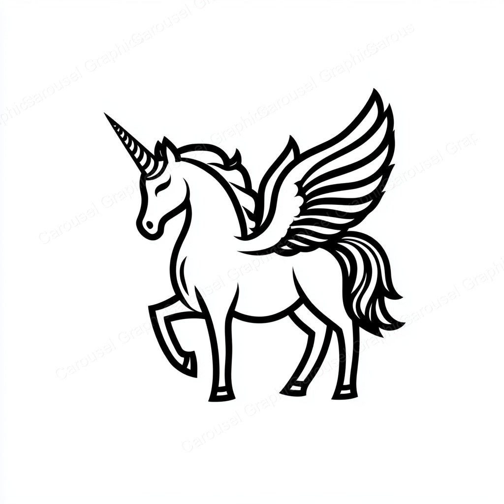 Unicorn Vector Graphic preview