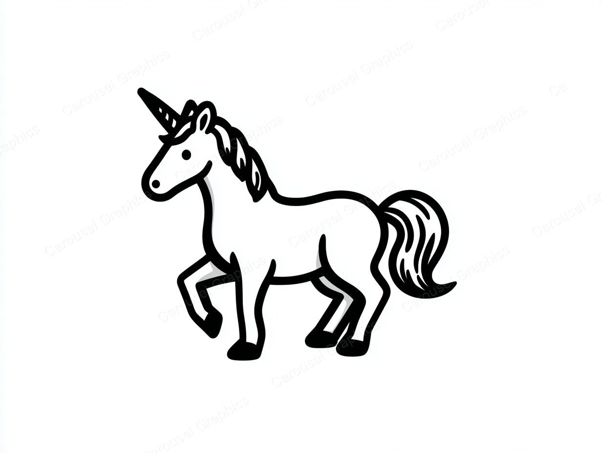Unicorn Vector Graphic preview