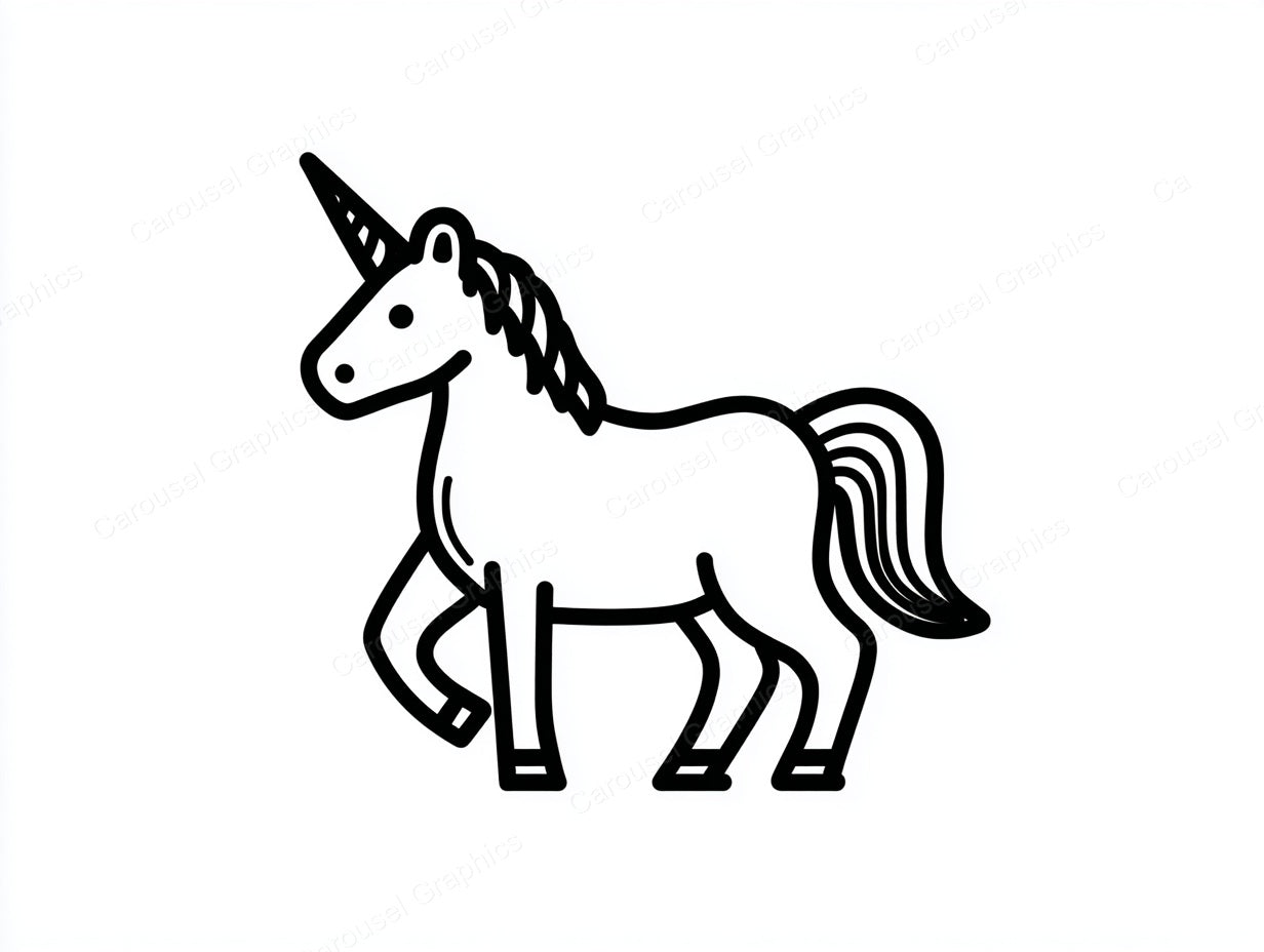 Unicorn Vector Graphic preview