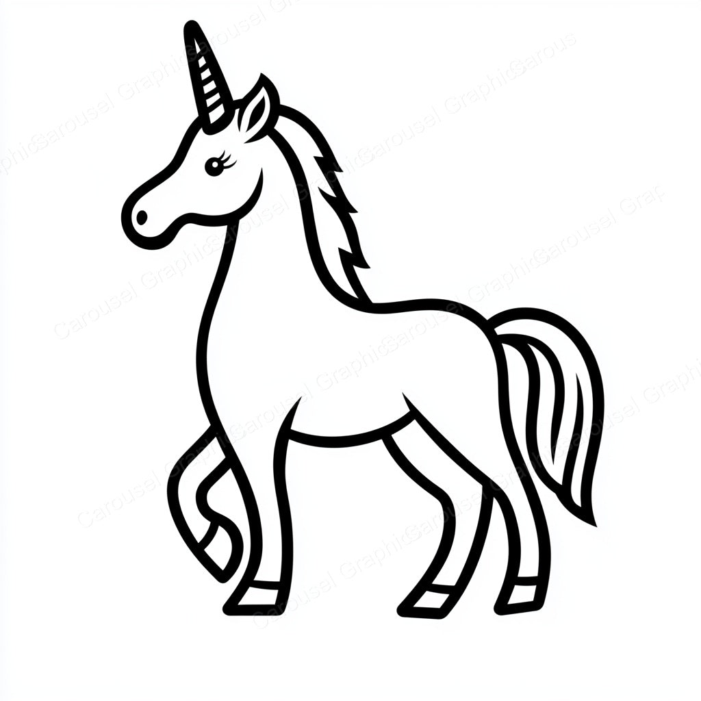 Unicorn Vector Graphic preview
