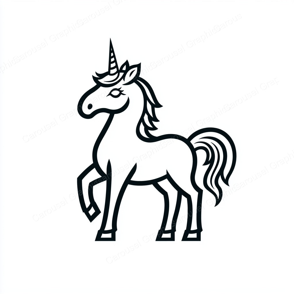 Unicorn Vector Graphic preview