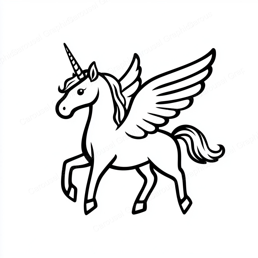 Unicorn Vector Graphic preview