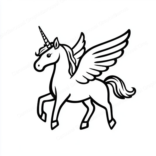 Unicorn Vector Graphic preview