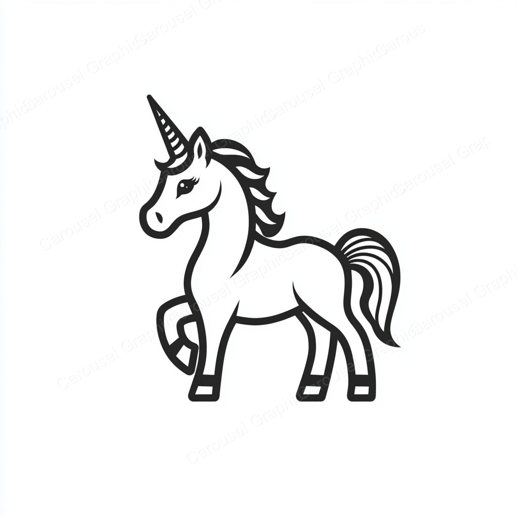 Unicorn Vector Graphic preview