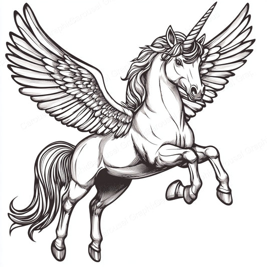 Unicorn Vector Graphic preview