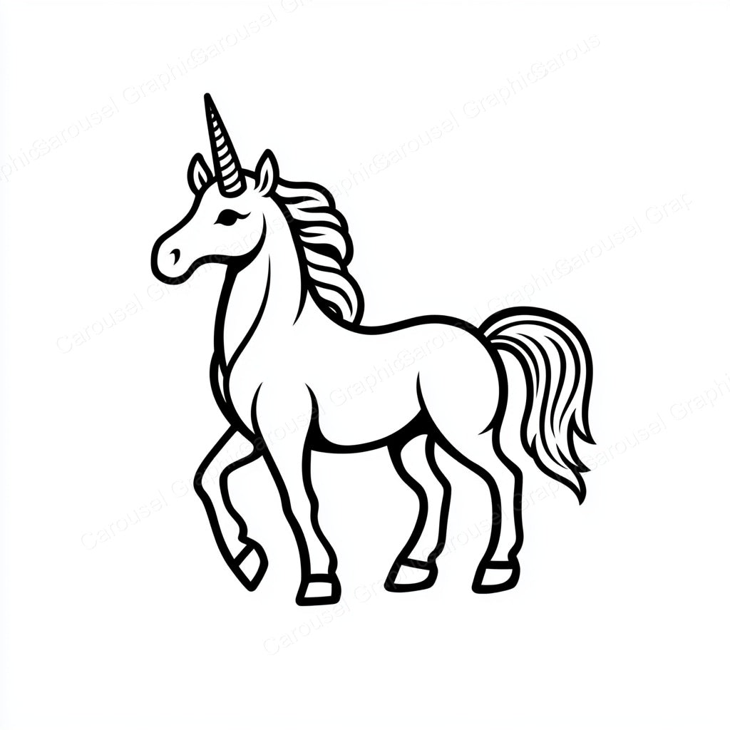 Unicorn Vector Graphic preview