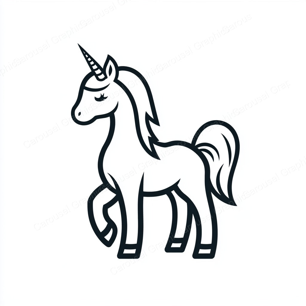 Unicorn Vector Graphic preview