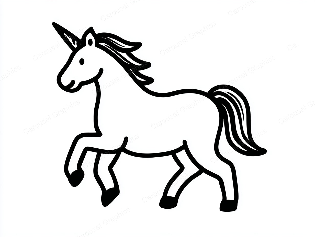 Unicorn Vector Graphic preview