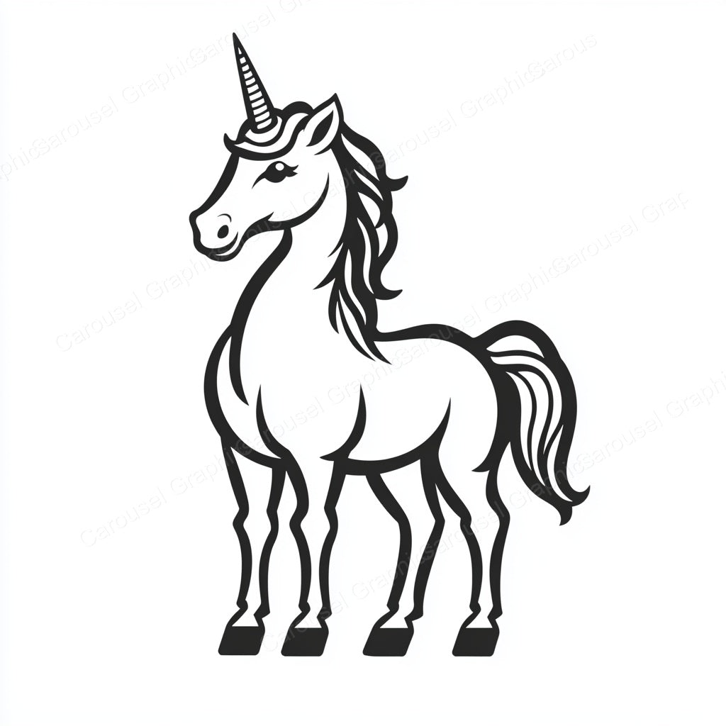 Unicorn Vector Graphic preview