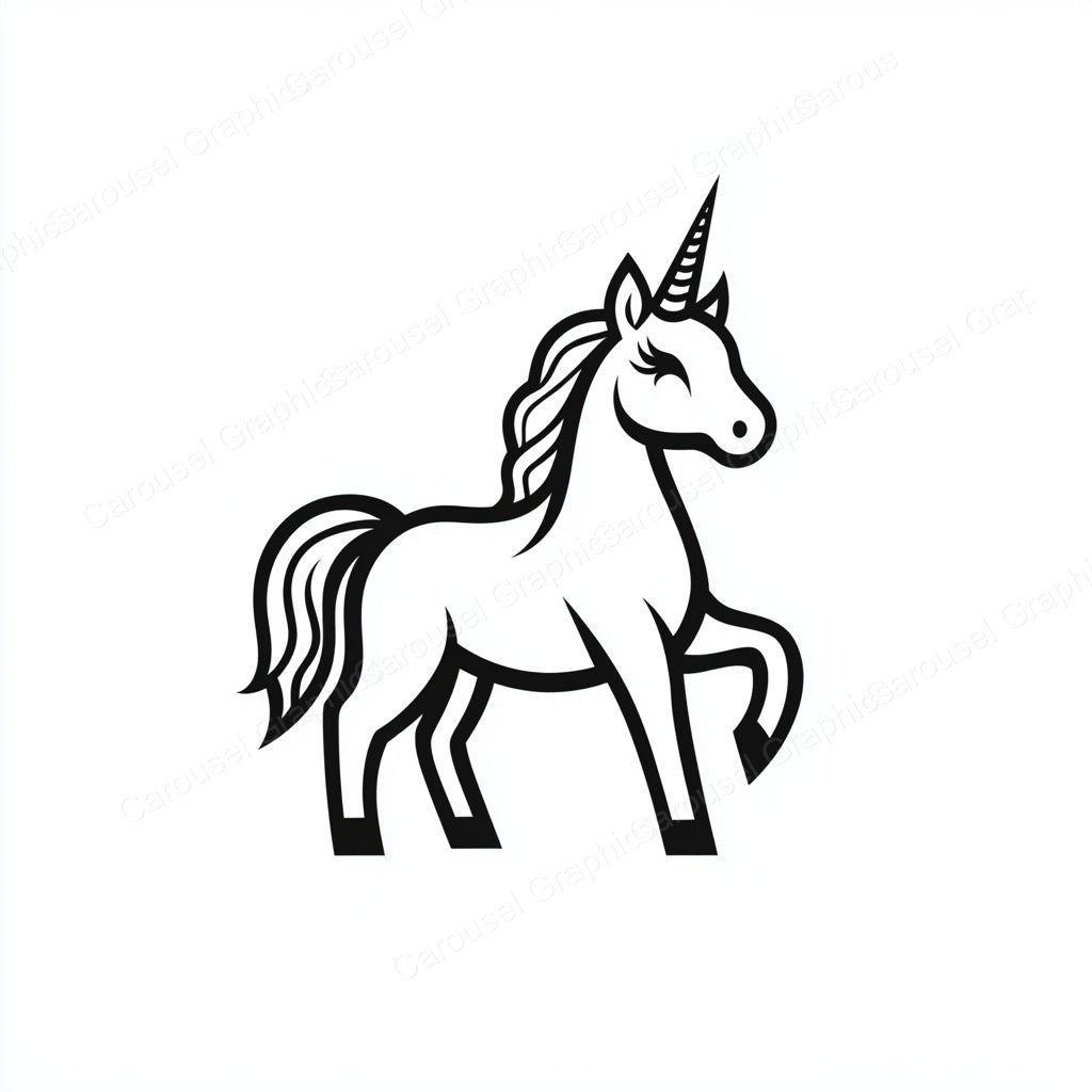 Unicorn Vector Graphic preview