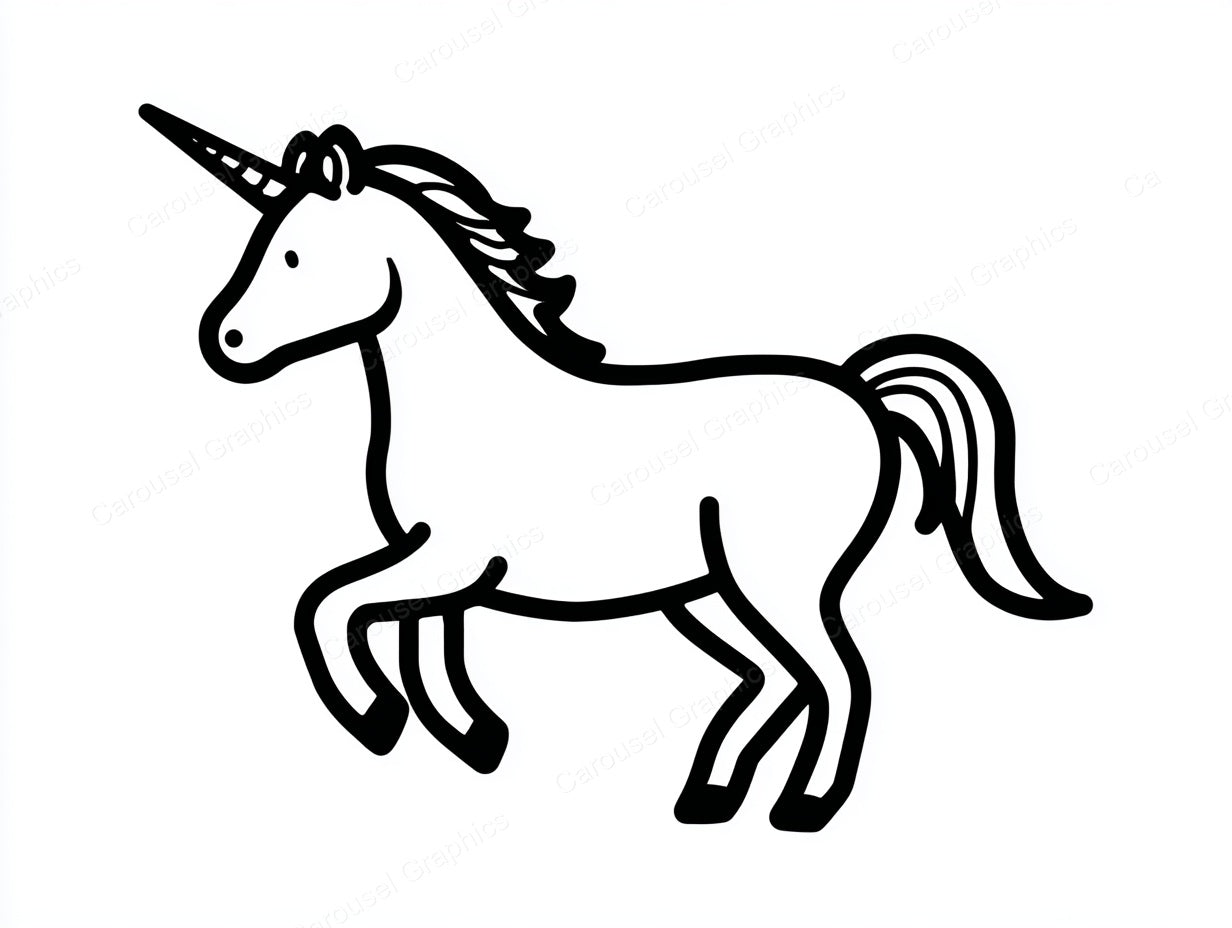 Unicorn Vector Graphic preview