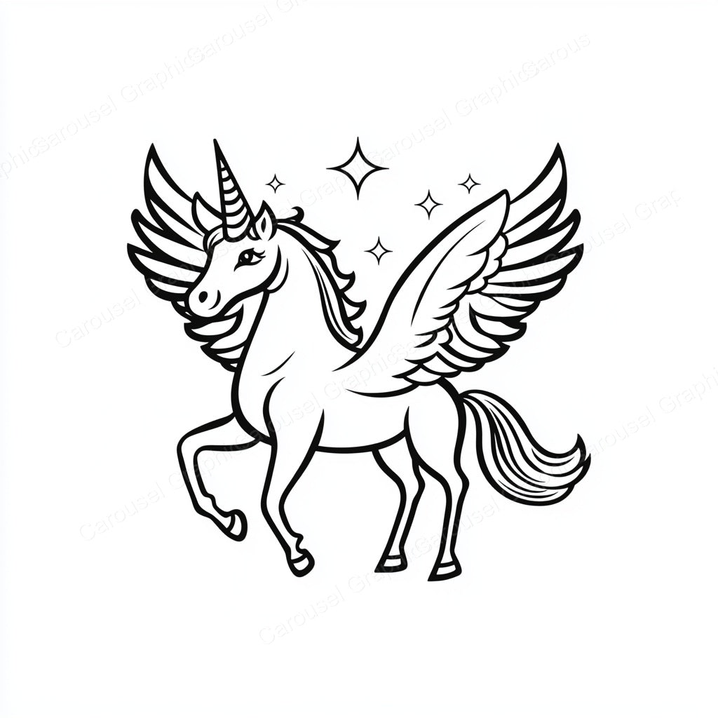Unicorn Vector Graphic preview