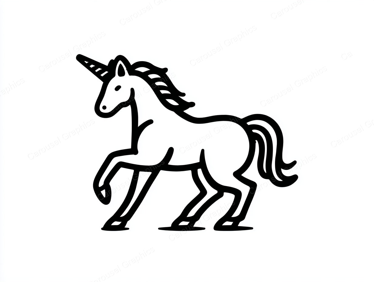Unicorn Vector Graphic preview
