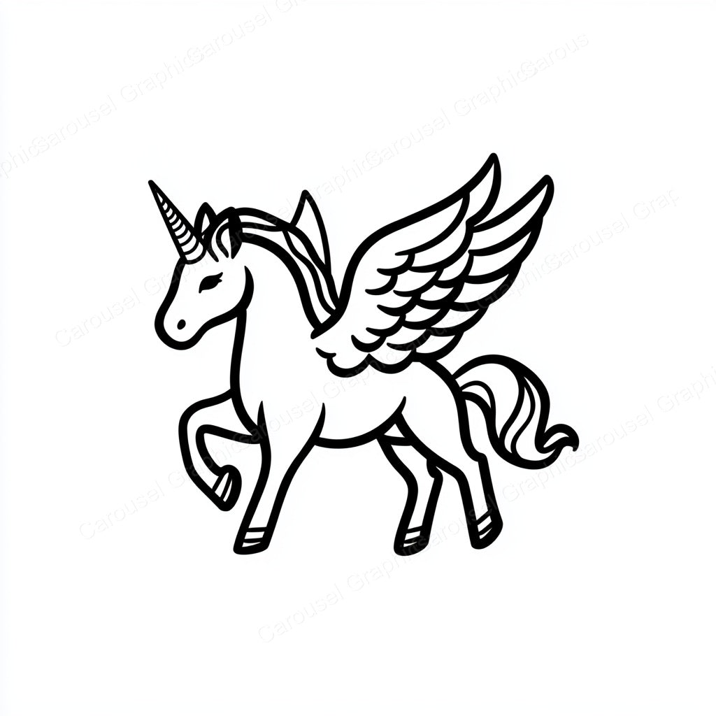 Unicorn Vector Graphic preview