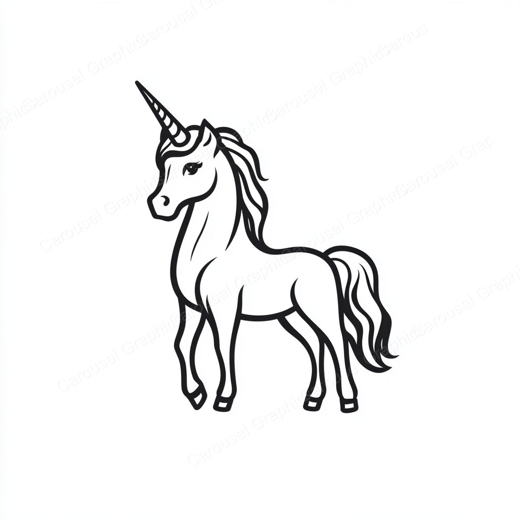 Unicorn Vector Graphic preview