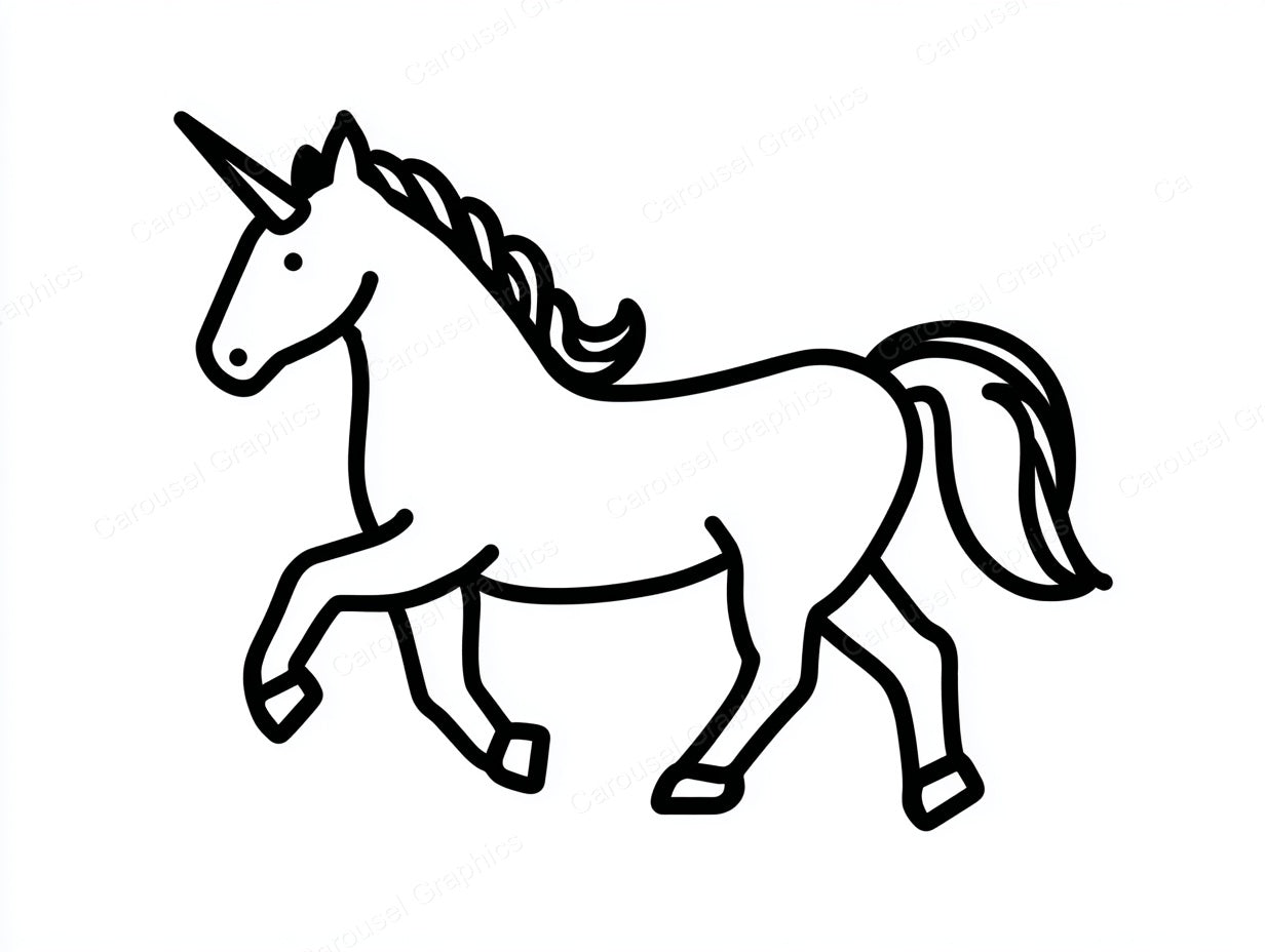 Unicorn Vector Graphic preview